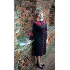 Embroidered dress "Nocturne"
